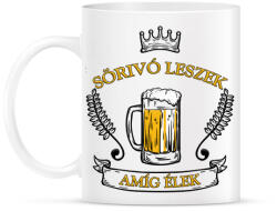 printfashion Sörivó leszek - Bögre - Fehér (3176089)