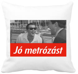 printfashion Jó metrózást - Párnahuzat, Díszpárnahuzat - Fehér (1082414)