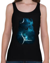 printfashion Space scream - Űrsikoly - Női atléta - Fekete (377016)