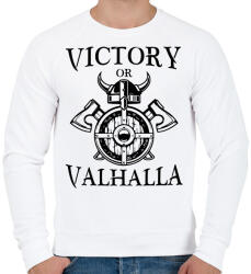 printfashion Victory or Valhalla - Férfi pulóver - Fehér (15514985)