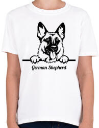 printfashion German Shepherd - Gyerek póló - Fehér (5119285)
