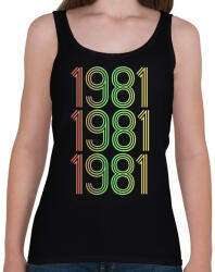 printfashion 1981 - Női atléta - Fekete (4276269)