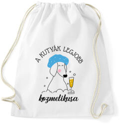 printfashion A kutyák legjobb kozmetikusa - Sportzsák, Tornazsák - Fehér (7249204)