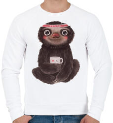 printfashion Lazy - Férfi pulóver - Fehér (2421203)