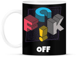 printfashion FUCK OFF - Bögre - Fekete (10446674)