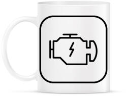 printfashion Check Engine - Bögre - Fehér (2950207)