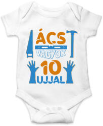 printfashion Ács vagyok 10 ujjal - Baba Body - Fehér (9902077)