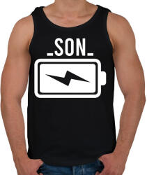 printfashion Battery - son - Férfi atléta - Fekete (2026520)