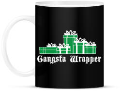 printfashion Gangsta wrapper - Bögre - Fekete (1983505)