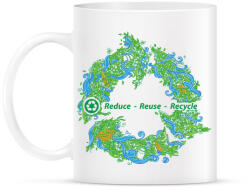 printfashion Körforgás - Bögre - Fehér (787558)