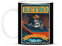 printfashion Retro Disco Party - Bögre - Fekete (6583839)