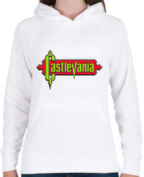 printfashion Démonkastély - Női kapucnis pulóver - Fehér (2783762)