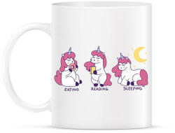 printfashion Unikornis élet - Bögre - Fehér (7653902)