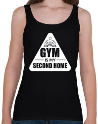 printfashion Az edzőterem a második otthonom - Női atléta - Fekete (1521595)