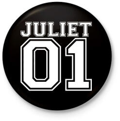 printfashion Juliet - Kitűző, hűtőmágnes - Fekete (3100807)