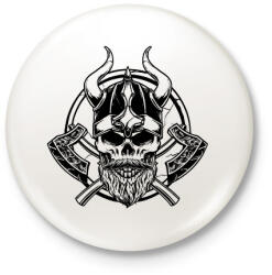 printfashion Viking - Kitűző, hűtőmágnes - Fehér (13731533)