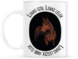 printfashion Lovas szív Lovas lélek - Bögre - Fehér (6323379)