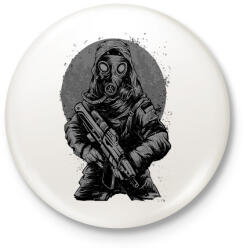 printfashion Katona - Kitűző, hűtőmágnes - Fehér (3073772)