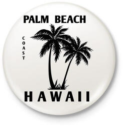 printfashion Hawaii - Kitűző, hűtőmágnes - Fehér (4238759)
