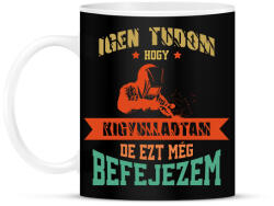 printfashion Ezt még befejezem - Bögre - Fekete (13728481)