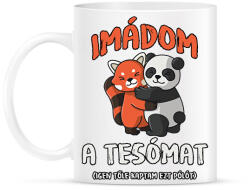 printfashion Imádom a tesómat. . . - Bögre - Fehér (14065652)