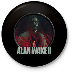 printfashion Alan Wake ll. - Kitűző, hűtőmágnes - Fekete (15795341)