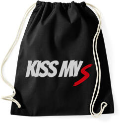 printfashion KISS MY S - Sportzsák, Tornazsák - Fekete (10797207)