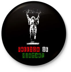 printfashion magyar szabadság - Kitűző, hűtőmágnes - Fekete (3098638)