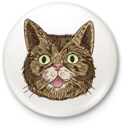 printfashion Tita - Kitűző, hűtőmágnes - Fehér (3082776)