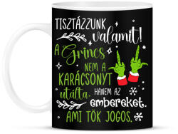 printfashion A Grincs az embereket utálta - Bögre - Fekete (16847732)