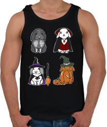 printfashion halloween nyuszik - Férfi atléta - Fekete (14538574)