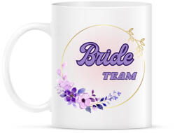 printfashion Bride team lila virágos - Bögre - Fehér (16842826)