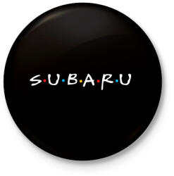 printfashion Subaru jóbarátok - Kitűző, hűtőmágnes - Fekete (3097054)