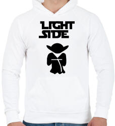 printfashion Light Side páros minta - Férfi kapucnis pulóver - Fehér (16469172)