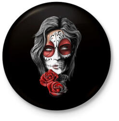 printfashion Dead roses - Kitűző, hűtőmágnes - Fekete (3103724)