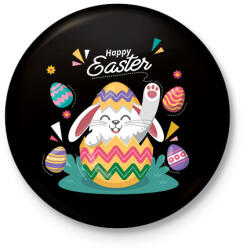 printfashion husvét20 - Kitűző, hűtőmágnes - Fekete (6602849)