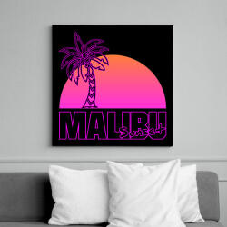 printfashion Malibu - Vászonkép - Fekete (7140836)