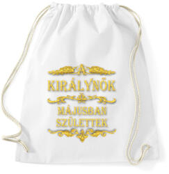 printfashion A királynők májusban születtek - Sportzsák, Tornazsák - Fehér (1925855)
