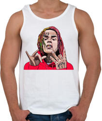 printfashion 6ix9ine Tekashi - Férfi atléta - Fehér (2585600)