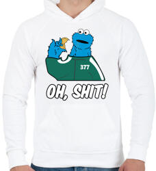 printfashion Squid Game - Sütiszörny - Férfi kapucnis pulóver - Fehér (5685935)