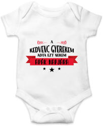 printfashion A kedvenc gyerekem - apák napja - Baba Body - Fehér (13491690)