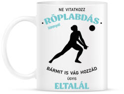 printfashion Ne vitatkozz röplabdás lánnyal - Bögre - Fehér (7155997)