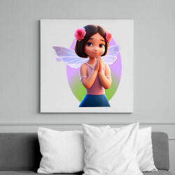 printfashion Tündérlány - Vászonkép - Fehér (14608411)