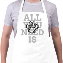 printfashion All you need is dog - Kötény - Fehér (9955840)