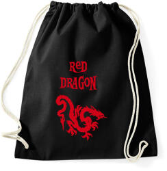 printfashion red dragon2 - Sportzsák, Tornazsák - Fekete (1478385)