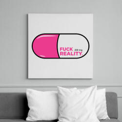 printfashion Fuck Reality - Vászonkép - Fehér (6628126)