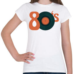printfashion 80as évek - Női póló - Fehér (14099121)