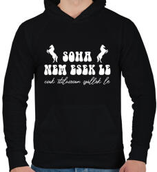 printfashion Stílusosan szállok le - Férfi kapucnis pulóver - Fekete (12702090)