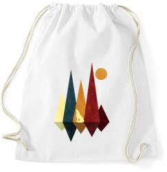 printfashion Farkas és hegyek 5 - Sportzsák, Tornazsák - Fehér (5233651)