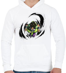 printfashion Broly - Férfi kapucnis pulóver - Fehér (1269159)